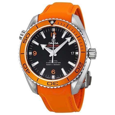 omega seamaster orange and black